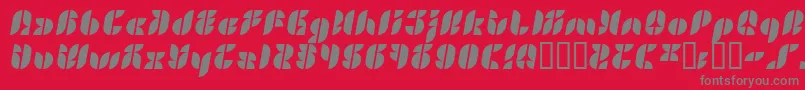 LvdcGold Font – Gray Fonts on Red Background