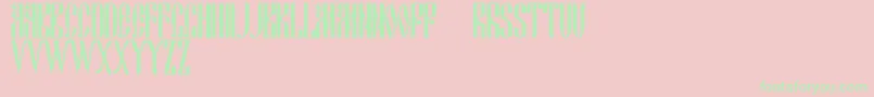 Ds Cyrillic Font – Green Fonts on Pink Background