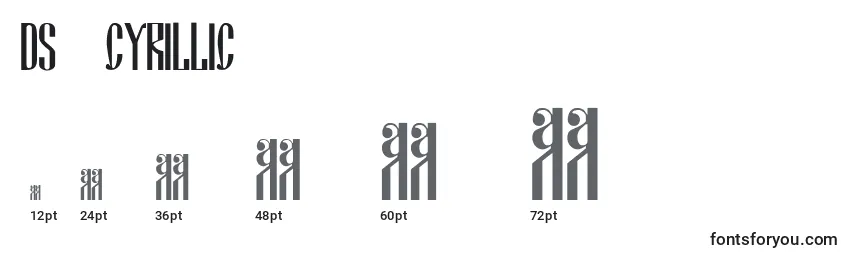 Größen der Schriftart Ds Cyrillic