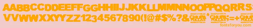 Chupapollas Font – Orange Fonts on Pink Background