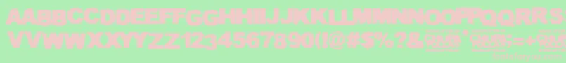 Chupapollas Font – Pink Fonts on Green Background