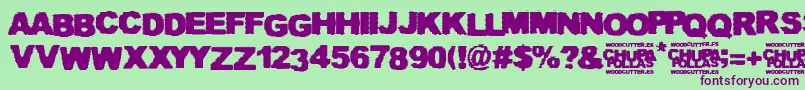 Chupapollas Font – Purple Fonts on Green Background