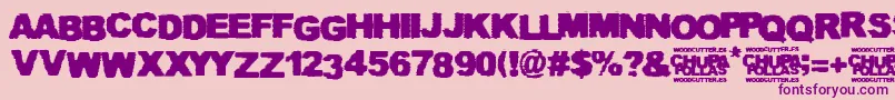 Chupapollas Font – Purple Fonts on Pink Background