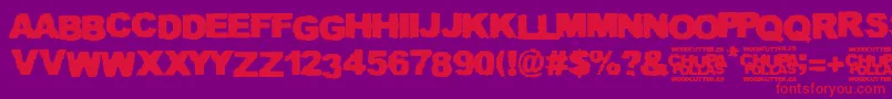 Chupapollas Font – Red Fonts on Purple Background