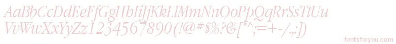 Grn48C-Schriftart – Rosa Schriften auf weißem Hintergrund
