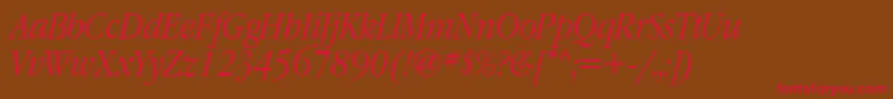 Grn48C Font – Red Fonts on Brown Background