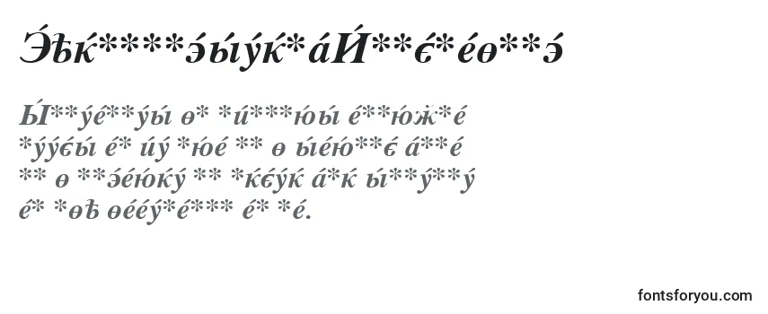 CyrillicserifBolditalic Font