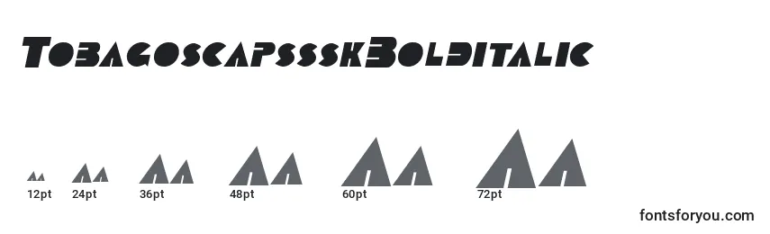 TobagoscapssskBolditalic Font Sizes