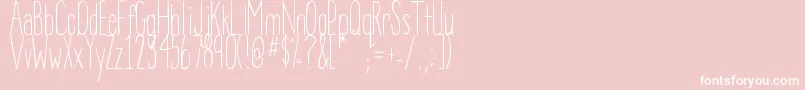 DjbBeanpole Font – White Fonts on Pink Background