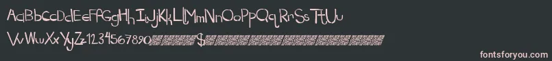 Dropkickmb Font – Pink Fonts on Black Background