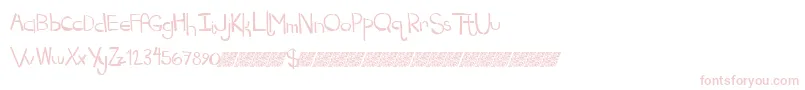 Dropkickmb Font – Pink Fonts on White Background