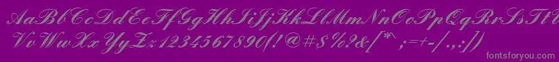 Englshb Font – Gray Fonts on Purple Background