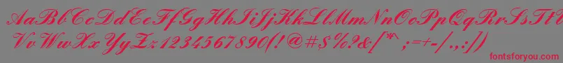 Шрифт Englshb – красные шрифты на сером фоне