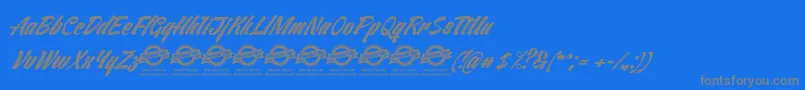 fuente VentographyPersonalUseOnly – Fuentes Grises Sobre Fondo Azul
