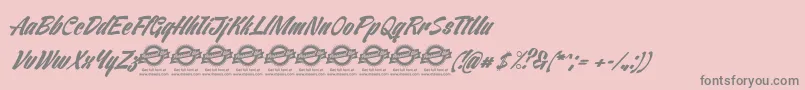fuente VentographyPersonalUseOnly – Fuentes Grises Sobre Fondo Rosa