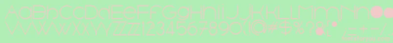 Trout Font – Pink Fonts on Green Background