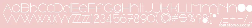 Trout Font – White Fonts on Pink Background