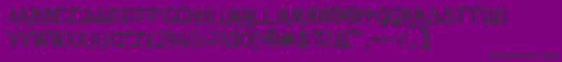 UrbanSlick Font – Black Fonts on Purple Background