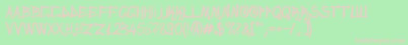 UrbanSlick Font – Pink Fonts on Green Background