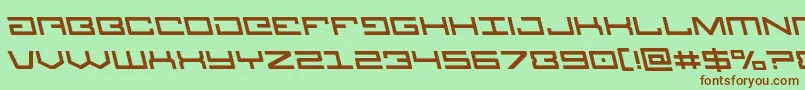 Legionleft Font – Brown Fonts on Green Background