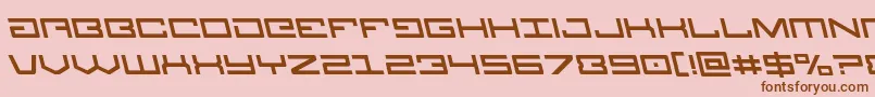 Legionleft Font – Brown Fonts on Pink Background