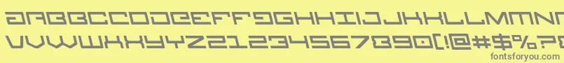 Legionleft Font – Gray Fonts on Yellow Background