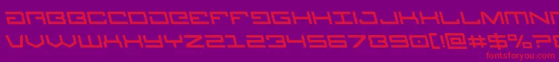 Legionleft Font – Red Fonts on Purple Background