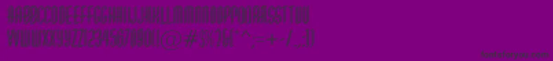 HuxleydblRegular-fontti – mustat fontit violetilla taustalla