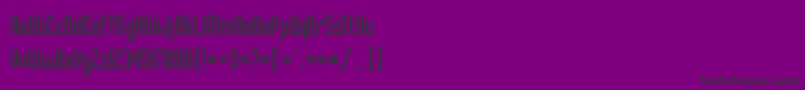 SchillingRegular-Schriftart – Schwarze Schriften auf violettem Hintergrund