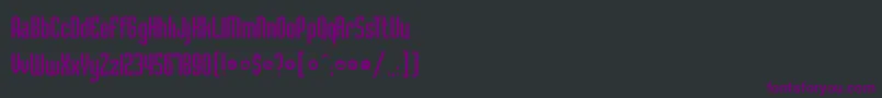 Czcionka SchillingRegular – fioletowe czcionki na czarnym tle