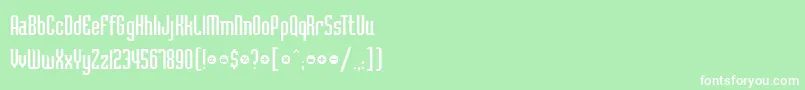 SchillingRegular Font – White Fonts on Green Background