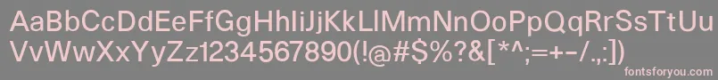 HeltarMedium Font – Pink Fonts on Gray Background