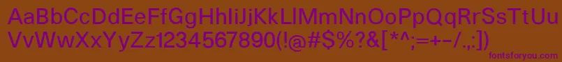 Шрифт HeltarMedium – фиолетовые шрифты на коричневом фоне