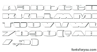 U.S.A.Shadow font – Fonts Starting With U
