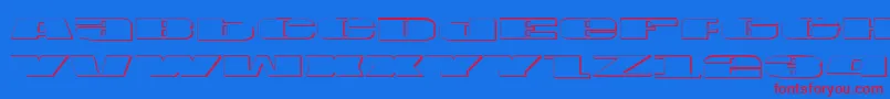 U.S.A.Shadow Font – Red Fonts on Blue Background