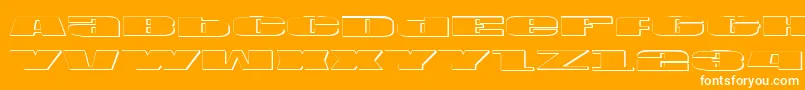 U.S.A.Shadow Font – White Fonts on Orange Background