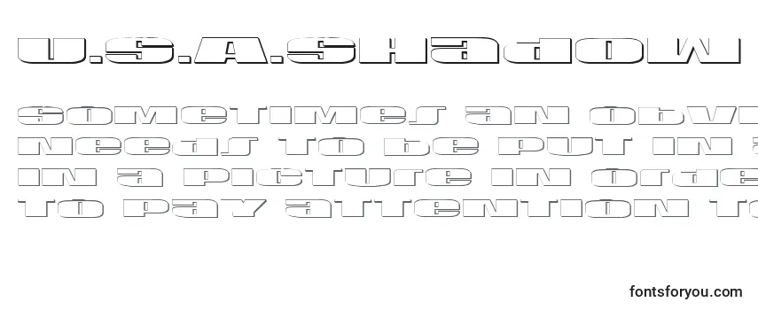U.S.A.Shadow-fontti