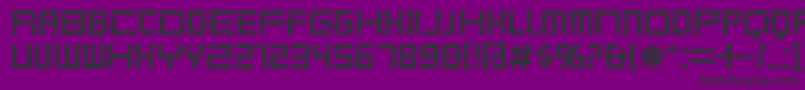 Шрифт KarnivorePump – чёрные шрифты на фиолетовом фоне