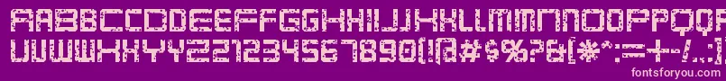 KarnivorePump Font – Pink Fonts on Purple Background