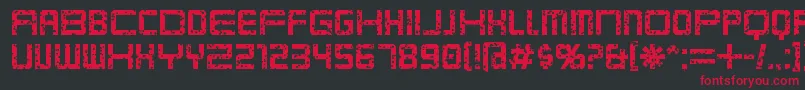 KarnivorePump Font – Red Fonts on Black Background