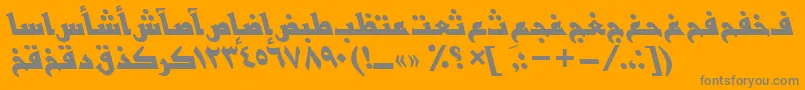 More about BasrattBolditalic Font BasrattBolditalic Font – Gray Fonts on Orange Background