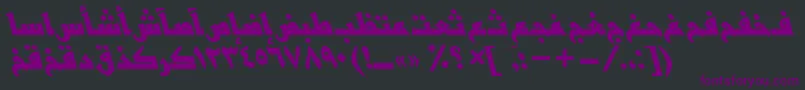 BasrattBolditalic Font – Purple Fonts on Black Background