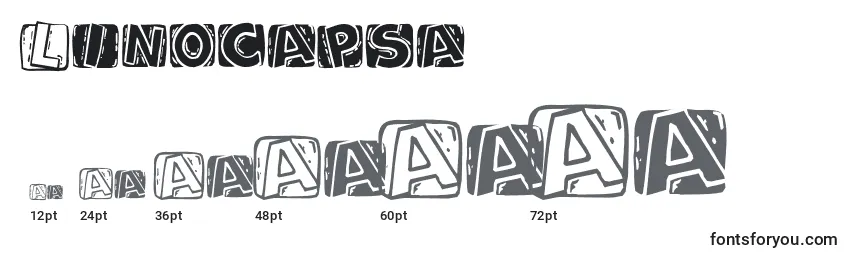 Linocapsa Font Sizes