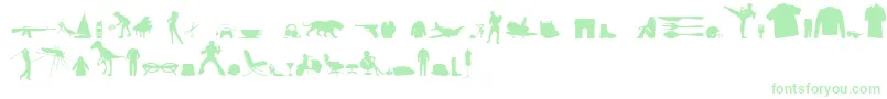 Подробнее о шрифте MixedSilhouettesFreeVol4 Шрифт MixedSilhouettesFreeVol4 – зелёные шрифты