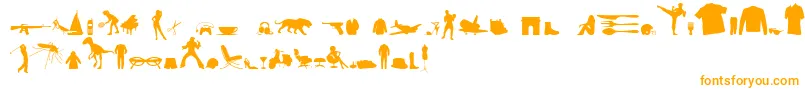 Fonte MixedSilhouettesFreeVol4 – fontes laranjas