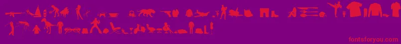 Más sobre la fuente MixedSilhouettesFreeVol4 fuente MixedSilhouettesFreeVol4 – Fuentes Rojas Sobre Fondo Morado
