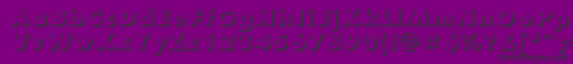 Futurisxshadowctt Font – Black Fonts on Purple Background