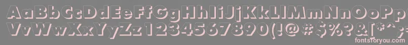 Futurisxshadowctt Font – Pink Fonts on Gray Background