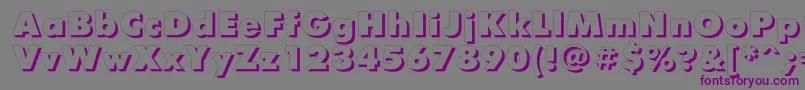 Futurisxshadowctt Font – Purple Fonts on Gray Background