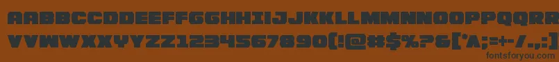 Шрифт Bummercond – чёрные шрифты на коричневом фоне